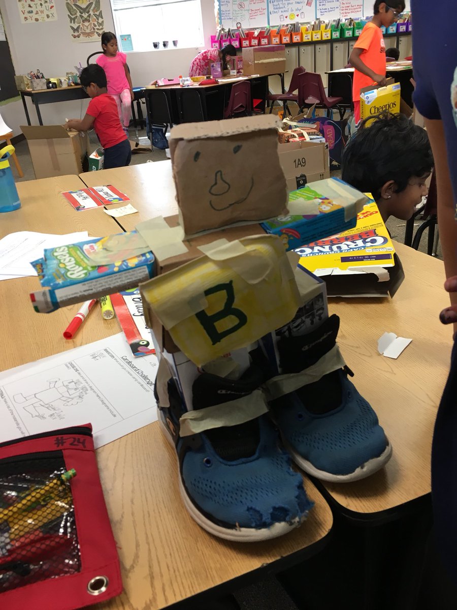 CBurden10A's tweet photo. Some amazing cardboard creations #cardboardchallenge #PUSDedu https://t.co/v8F2k5ye1y