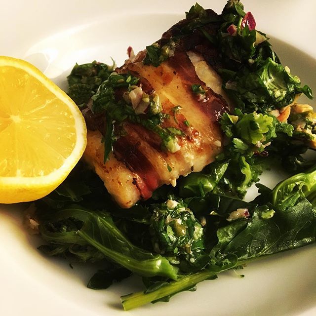 Cod, pancetta, purple sprouting &amp; freshly chopped salsa verde.
Tonight’s supper, thank you Mac!
Next Supper Menu maybe ? ift.tt/2P9hvwj