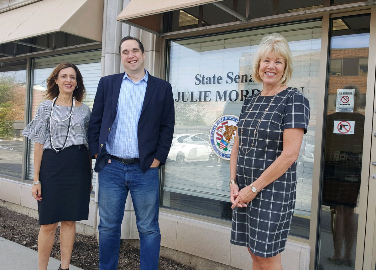 SWCMidwest's tweet photo. This morning, @SWCMidwest Regional Director @AliPureSlovin and Advisory Council Member Sean Tenner, (@KNIchicago) had the pleasure of meeting with State Senator Julie Morrison (@JulieForSenate) to discuss the importance of bringing tolerance education to Illinois. https://t.co/MyJKiZhkng