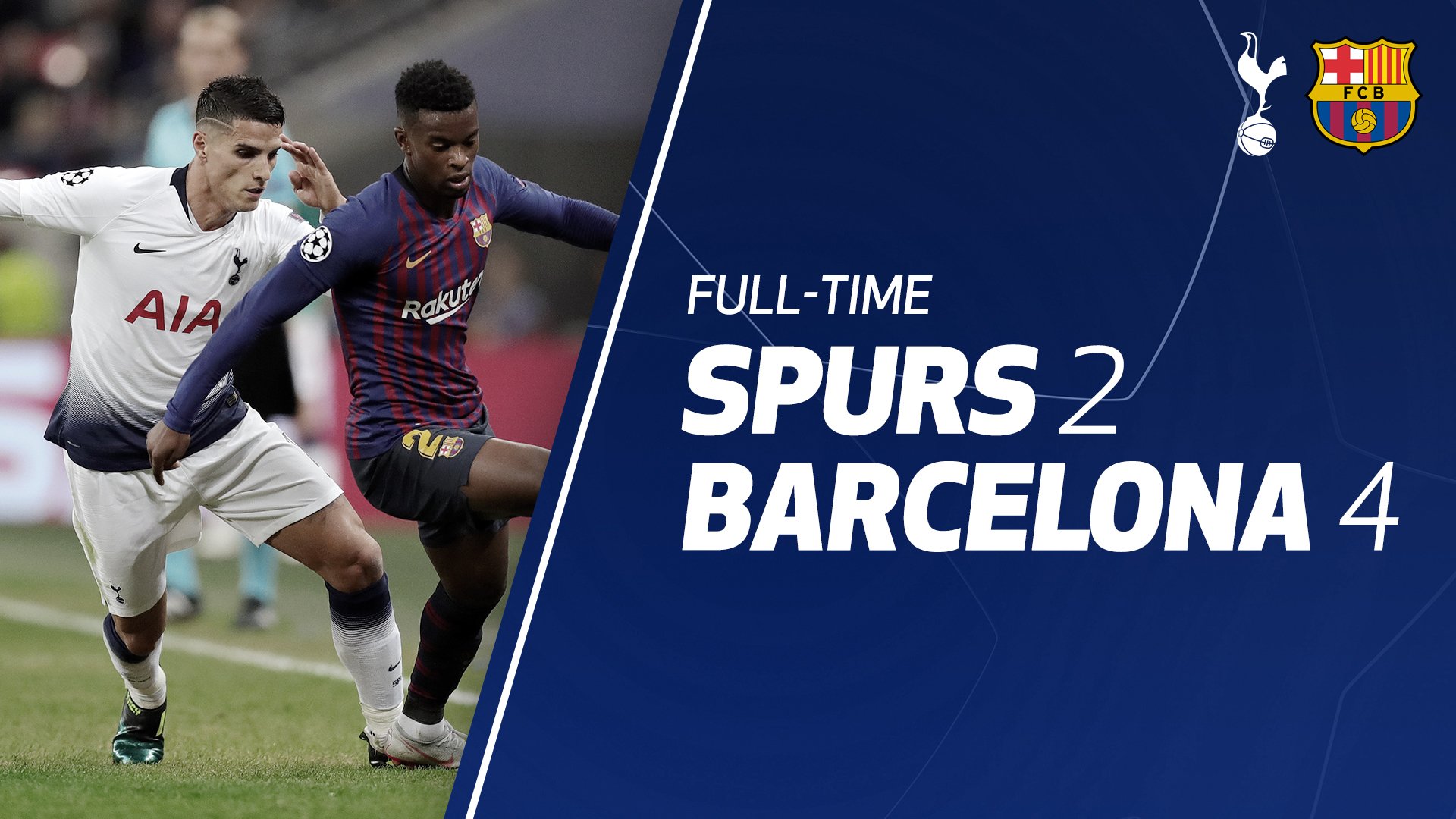 BARCELONA 4-2 TOTTENHAM HOTSPUR