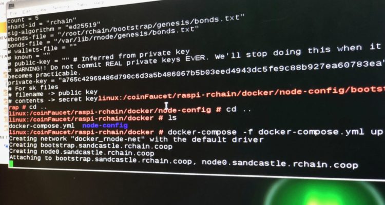rchain_coop's tweet photo. In "RChain and Raspberry Pi: Coin Faucet Part 2", we cover the overall process for setting up a #RaspberryPI with a running #RChain node on #Linux. Try building your own #bluetooth-enabled #CoinFaucet, the code is #opensource and available on GitHub.
https://t.co/uou6EBknta https://t.co/qheV36PgXy