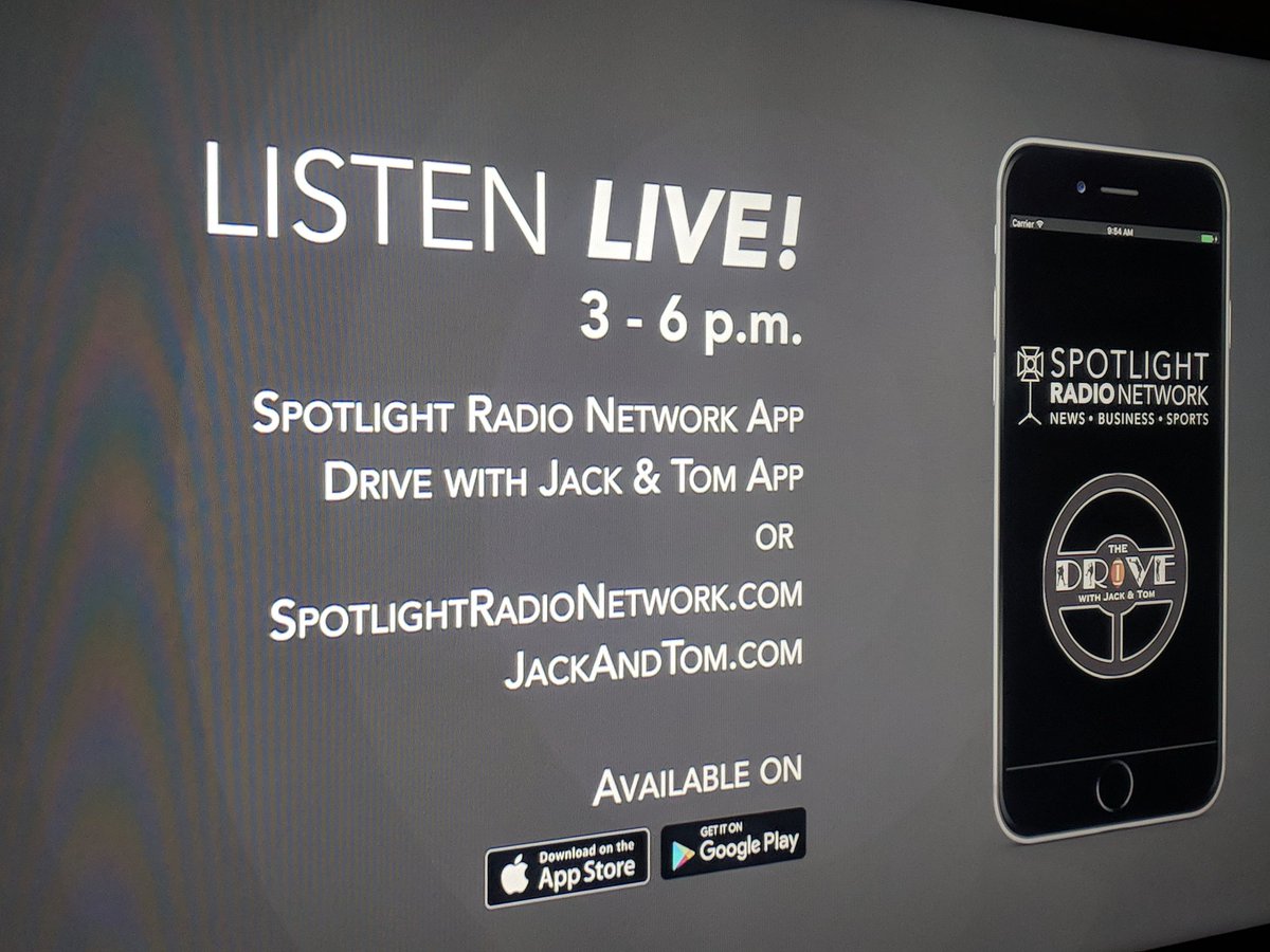 drivewithjack's tweet image. Have you downloaded our @Android or @Apple app yet? It's free and ready for you to 🔊 us anywhere on 🌎 #WeAreThere #TheFutureOfRadio @SRNRadioNetwork