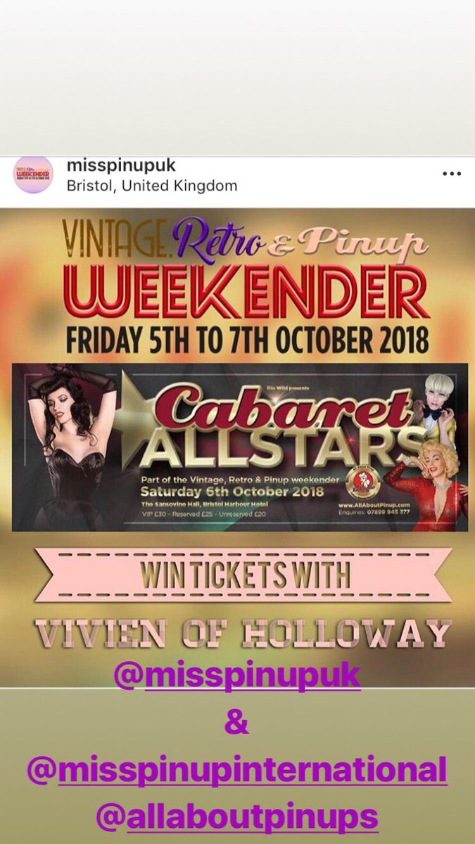 SugarRushBurly's tweet photo. We are heading to Bristol this weekend!!! @Allaboutpinup #pinup #misspinupuk #misspinupinternational https://t.co/Gld9gY2v53