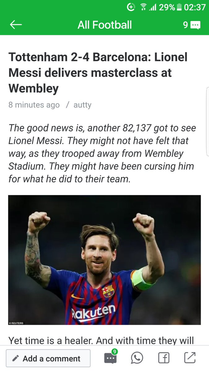 AzamHassan98's tweet photo. What a match in Wembley.barca did it well.messi above all.
#Messi #fcbarcelona https://t.co/t2VYzcbgty