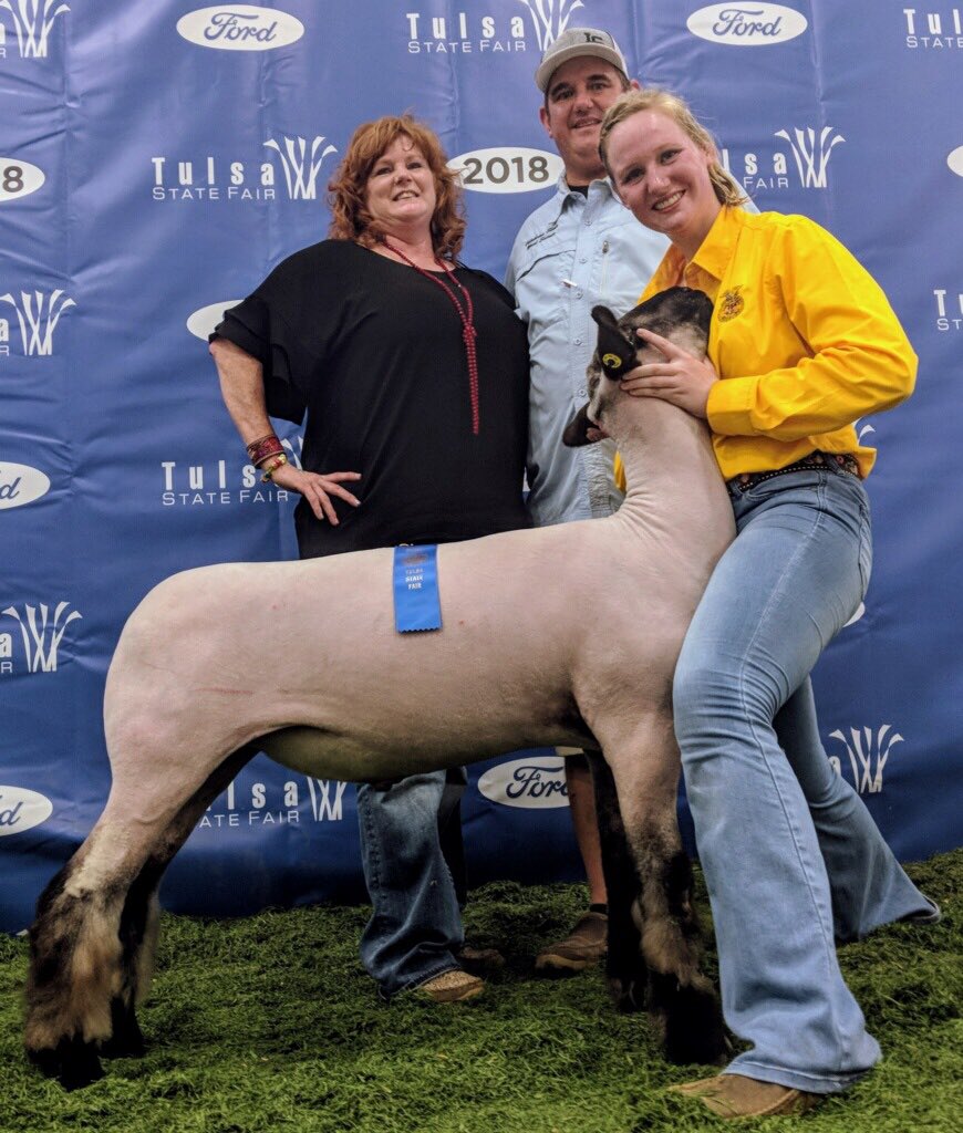 Lone_Grove_FFA's tweet photo. Cassidy Baughman made the Tulsa State Fair Sale with her #ClassWinner https://t.co/wexZEwdmaS
