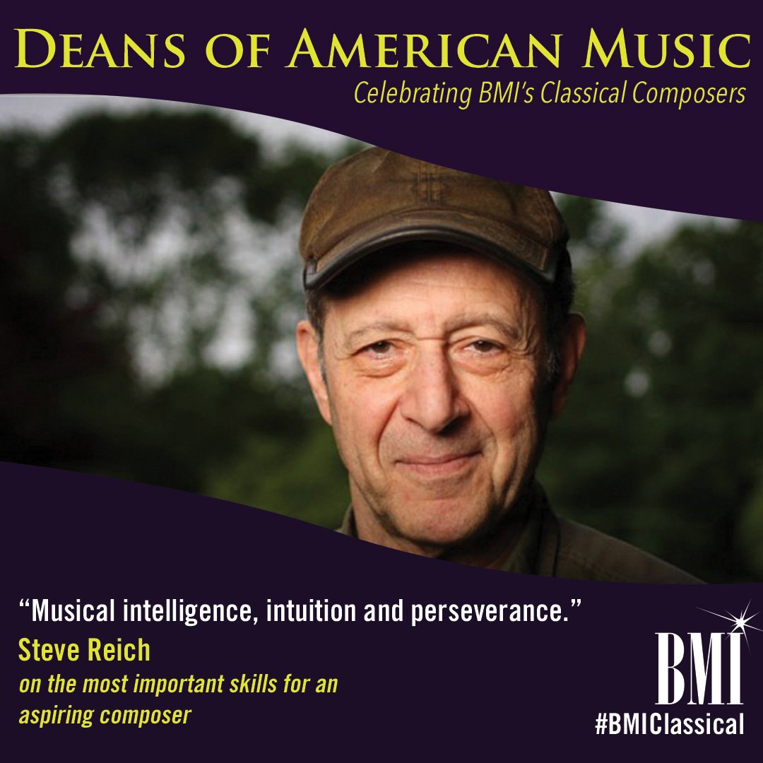 Happy Birthday to Steve Reich. Here\s his advice to aspiring composers.  