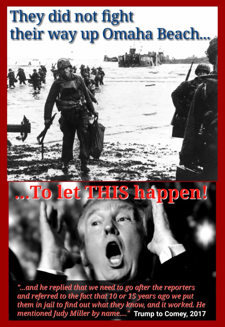 ArenaCops's tweet photo. @JohnnyBlkshrt 🙄🤔 This shame in office definitely isn't, what Americans died for conquering Omaha Beach on June 6, 1944

And don't forget: With each of his "rallies" Trump lines his &amp; TrumpOrg's pockets.🤑

#CadetBoneSpurs #Coward #SexualAssailant #TakeBackAmerica #AmericaDeservesBetter #VOTE https://t.co/1KeIx2TsRJ