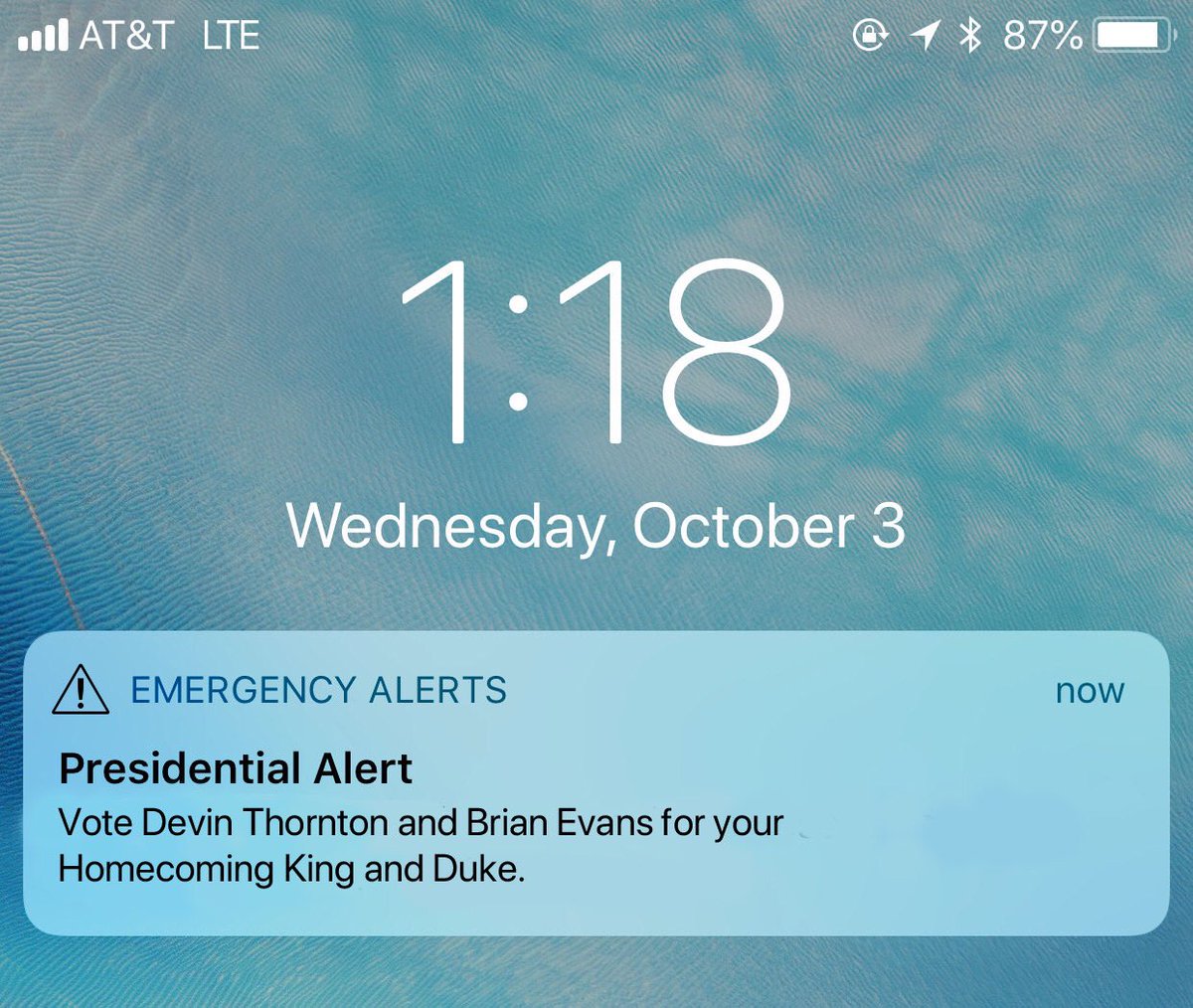 Anyone else get this earlier? #phideltgaepsilon