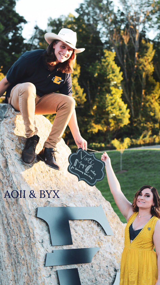 Vote Caelan and Macy for homecoming king and queen! Voting opens tonight at midnight!!! ♥️ go Bucs! Happy homecoming week!