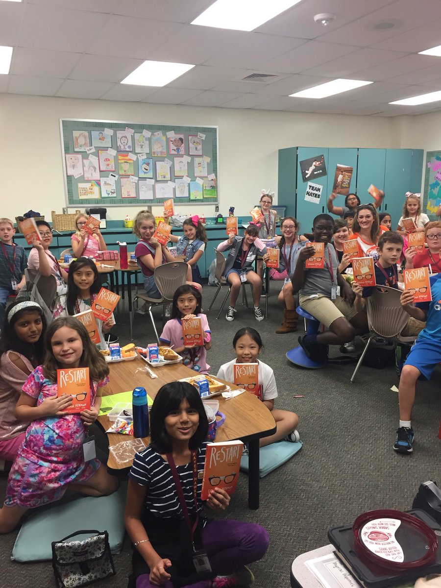 htritico13's tweet photo. 5th Grade Lunch Bunch Book Club. Looking forward to meeting every Wednesday with these fabulous fifth graders. #HayesHawks #JHEfifth https://t.co/68o0MtRt4G