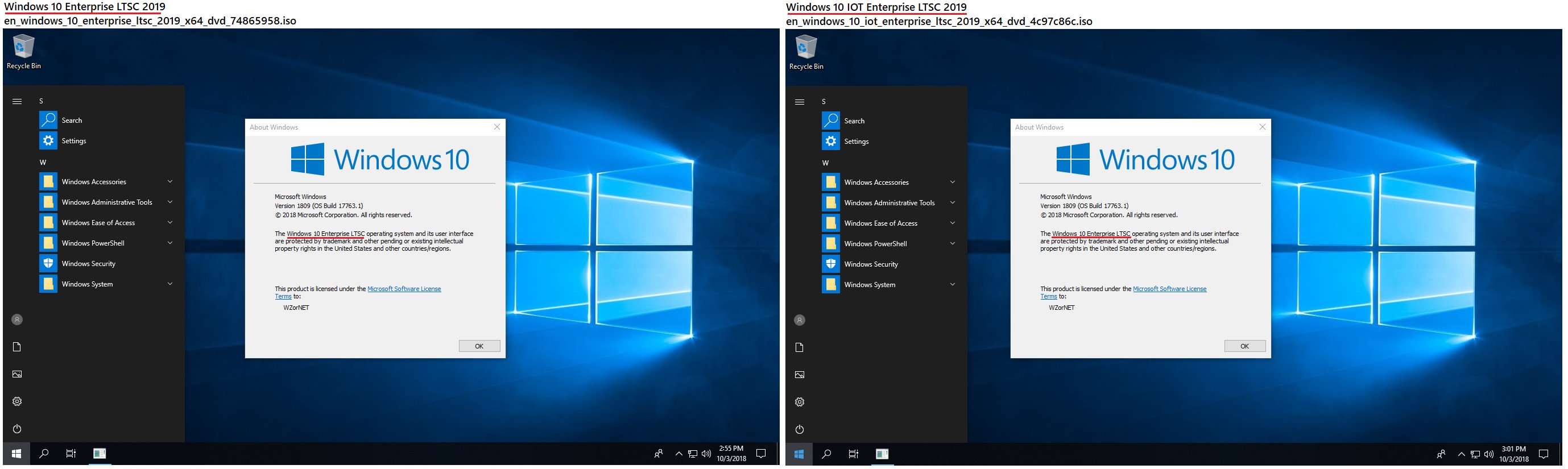 Wzor Desktops Windows 10 Enterprise Ltsc 19 Vs Windows 10 Iot Enterprise Ltsc 19 T Co Cci8xqn5co Twitter