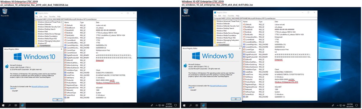 تويتر Wzor على تويتر Desktops Windows 10 Enterprise Ltsc 19 Vs Windows 10 Iot Enterprise Ltsc 19 T Co Cci8xqn5co