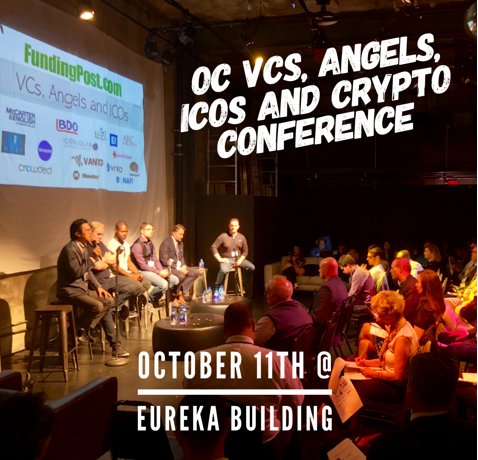 Join me for #VC #Angels #Crypto and #ICOs conference in #OC on October 11th at the #EurekaBuilding. Learn what it takes to get #startup funding these days. #GrowthOC <a href="/fundingpost/">Joe Rubin</a>