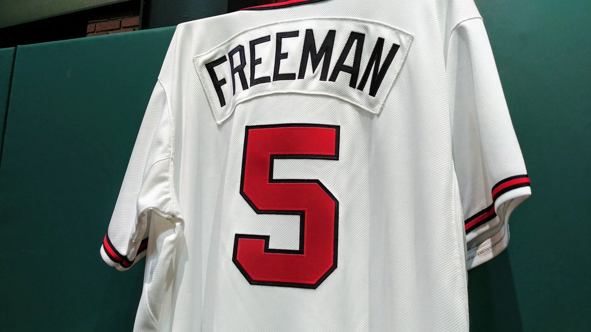 The <a href="/Braves/">Atlanta Braves</a> begin their #Postseason journey tonight at 8:30pm ET on #MLBNetwork! RETWEET for a chance at this <a href="/FreddieFreeman5/">Freddie Freeman</a> <a href="/MajesticOnField/">Majestic Athletic</a> jersey!

Rules: atmlb.com/1RXSa4v