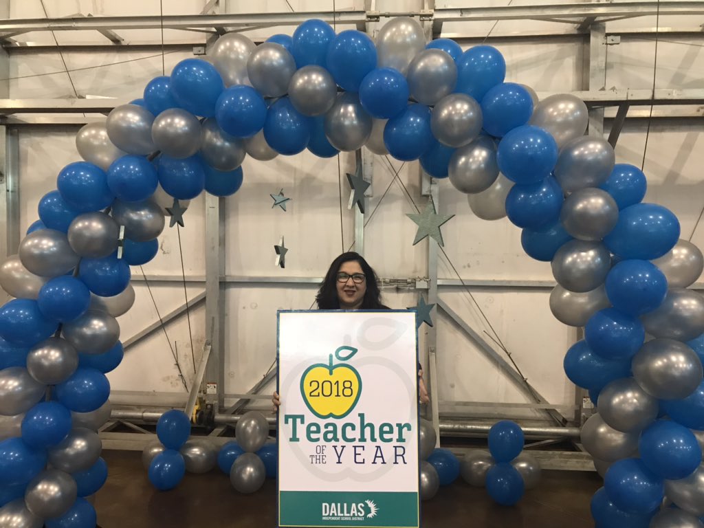 medrano_hope's tweet photo. Congratulations to our 2018 Teacher of the Year #DallasISD2018 @dallasschools https://t.co/36nckiO9PS