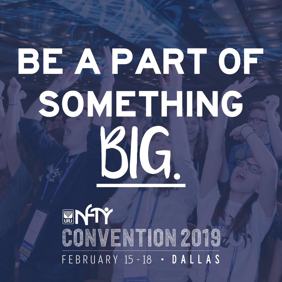 Be a part of something big… Because everything's bigger in Texas. Join us and 18 other <a href="/nfty/">NFTY</a> regions at #NFTYConvention in February! Book your travel now so you're good to go when registration opens on October 30th. Get all the details at NFTYConvention.org!