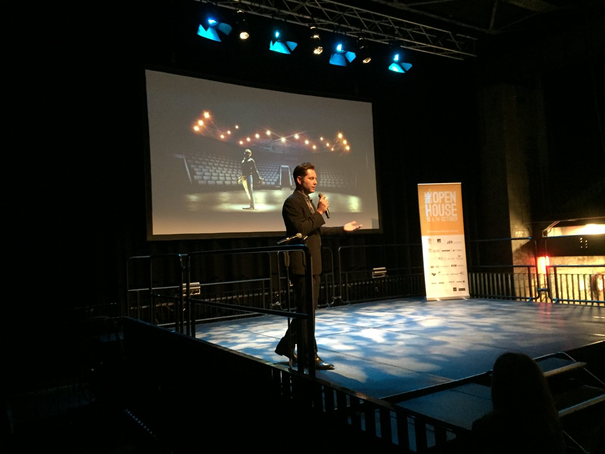 ConradGargett's tweet photo. @ConradGargett's MD Lawrence Toaldo presented the importance of Brisbane delivering exceptional #cultural experiences to enhance our city’s #liveability & designing creative #performancespaces to support this aspiration @BrisOpenHouse @PechaKucha #Brisbane @Bris_Powerhouse https://t.co/nXLsQhSer7