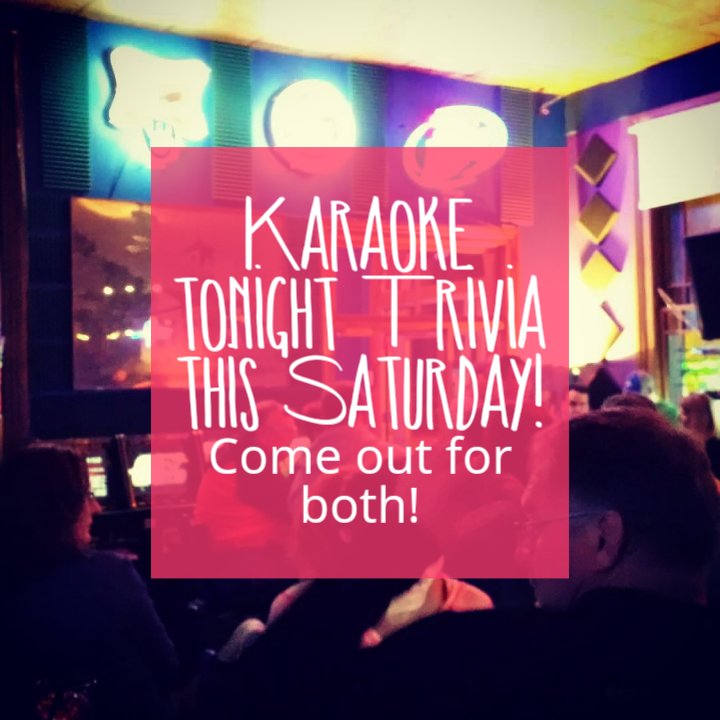 brathousegrill's tweet photo. Karaoke tonight at 9! Trivia this Saturday at 7! Hope to see you at both! https://t.co/bO3xo6KYz0