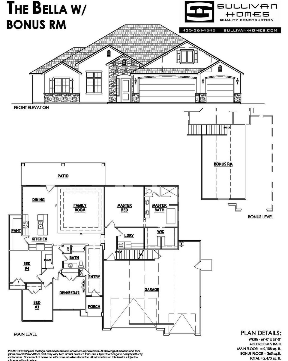 Sullivan Homes On Twitter The Bella W Bonus Room This Floor