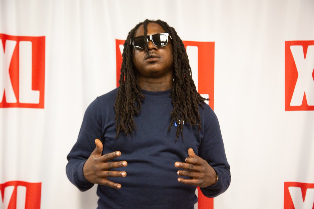XXL's tweet photo. .@manmansavage pulled up! Be on the lookout ‘cause he def has some 🔥🔥🔥 on the way 
📸:@GrandolpMedia https://t.co/fHwQxbV7FF