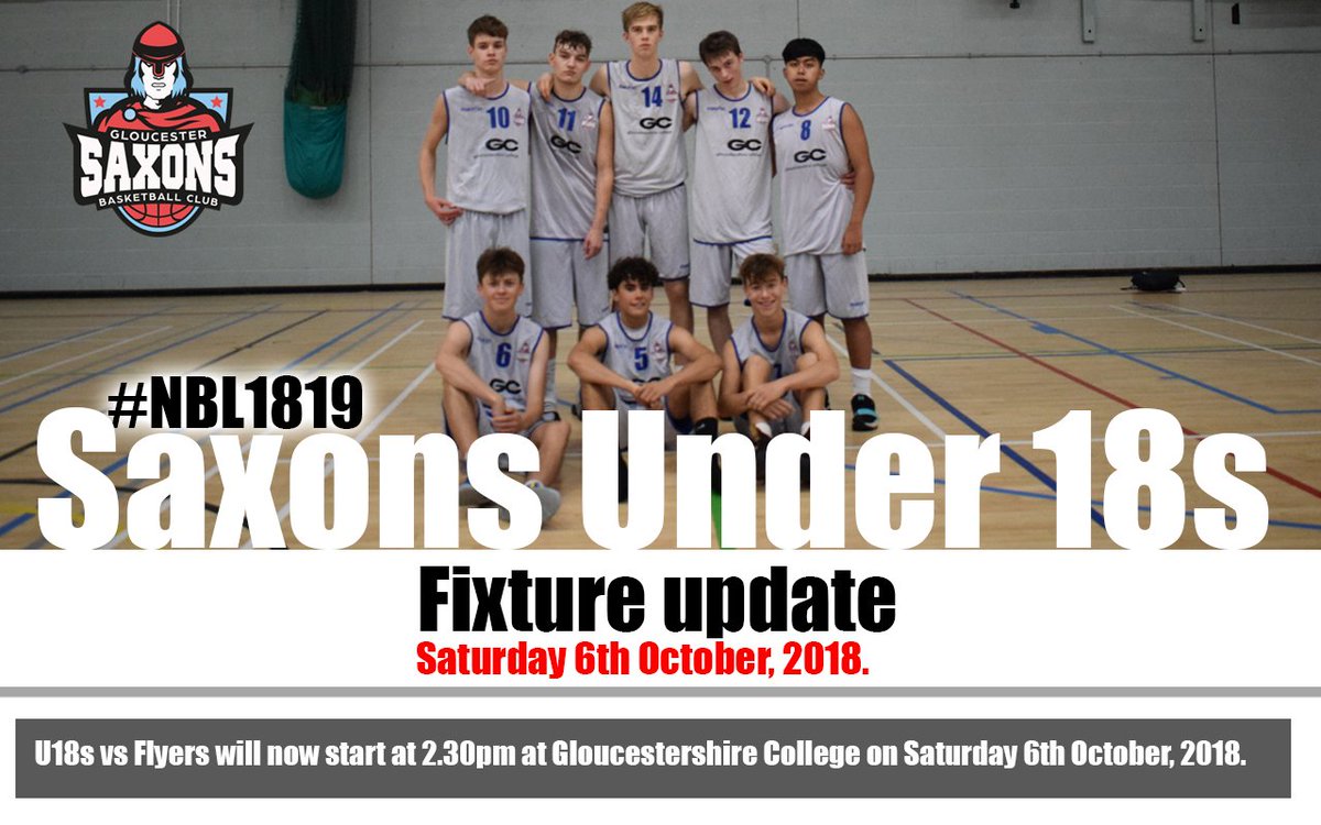 This weekends <a href="/BristolFlyers/">Bristol Flyers</a> u18 national league fixture vs @glossaxons TIP OFF time update.