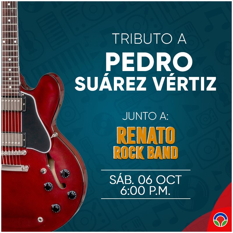 Lambramani's tweet photo. 🎤Cuando pienses en volver a #ParqueLambramani🎶 Disfruta de nuestro concierto tributo a Pedro Suárez Vértiz este sábado 06 de octubre desde las 6:00 p.m. #MuchoMásParaTi https://t.co/Uk8VKpvXye
