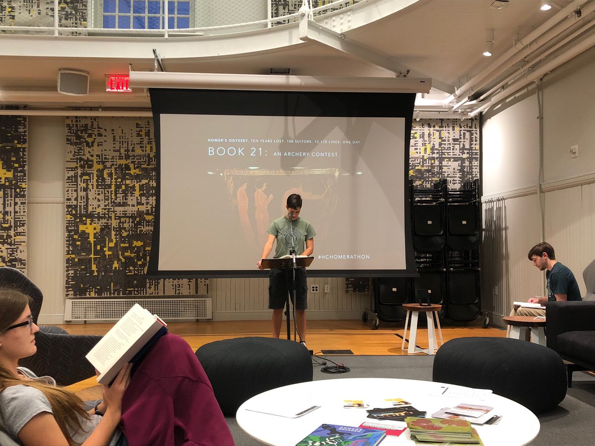 The bow is in Odysseus’ hands! Suitors beware... #hchomerathon