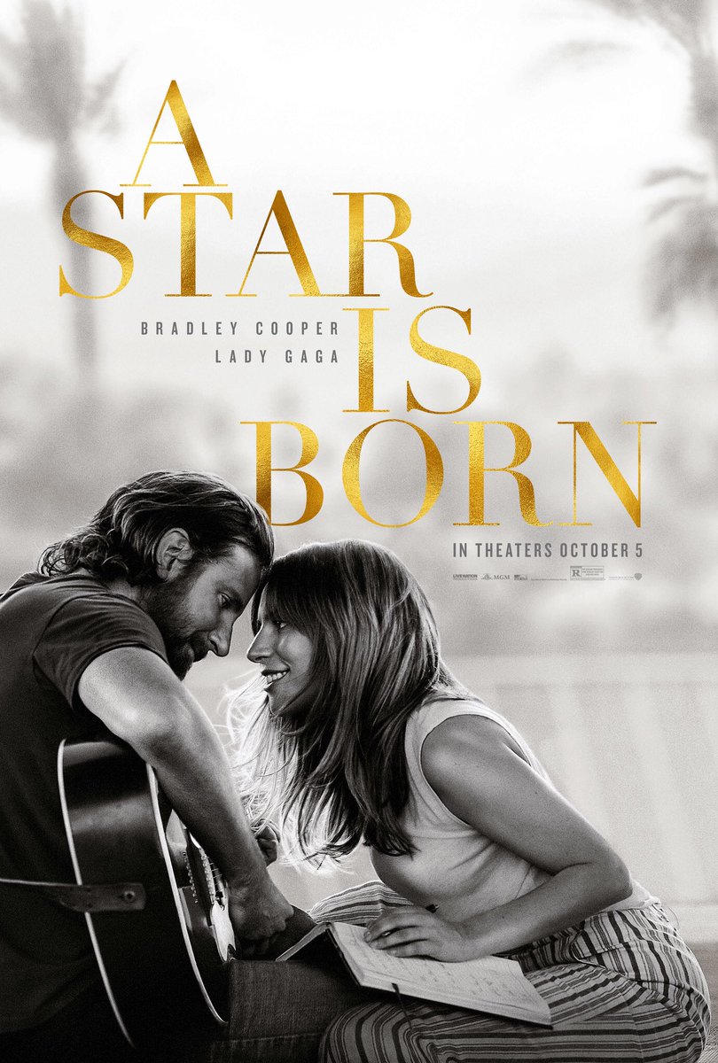 moniqueopdam's tweet photo. Vanavond de film A Star is Born gezien, lang geleden met Barbra Streisand en Kris Kristofferson, nu met Lady Gaga en Bradley Cooper. Zoooooo goed. Still impressed ππΌ. #mustsee #mustseeagain #donotcallthisaremake #astarisborn morgen de Premiere in NL https://t.co/pfDPlk1RSJ