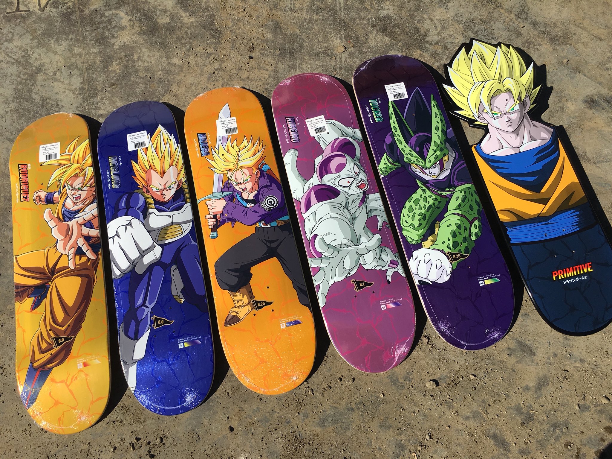 ベジータ スケートボード 希少品 ドラゴンボール primitive プリミティブ PRIMITIVE デッキ ドラゴンボールZ DRAGON BALL Z