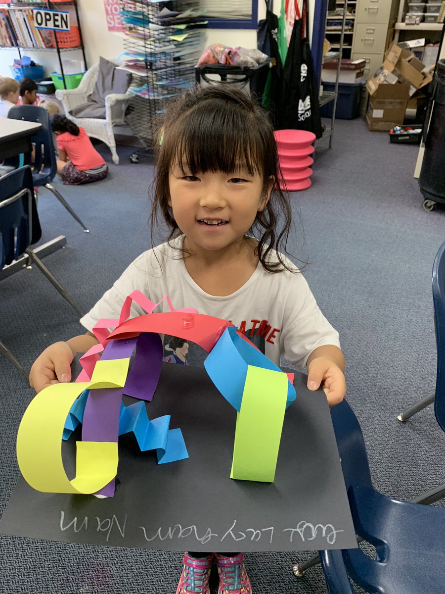 tararolo's tweet photo. These cute Kinders and their line sculptures!! #wyattlearns https://t.co/mgLyxjq9cW