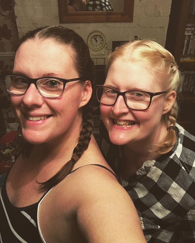 lucybishop2012's tweet photo. Twin hair! Well in style, not colour!! #twins #nonidentical #frenchplaits #siblings #almost32 #latenight #sisters https://t.co/eWI1DpZyGp