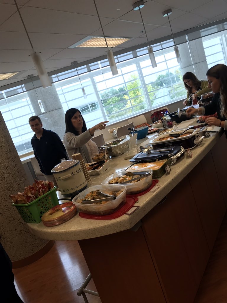 __stef's tweet photo. Thanksgiving came early today in Markham! #stuffedtothemax @GalloMirg @Jarod_TD https://t.co/gF1lDox86U
