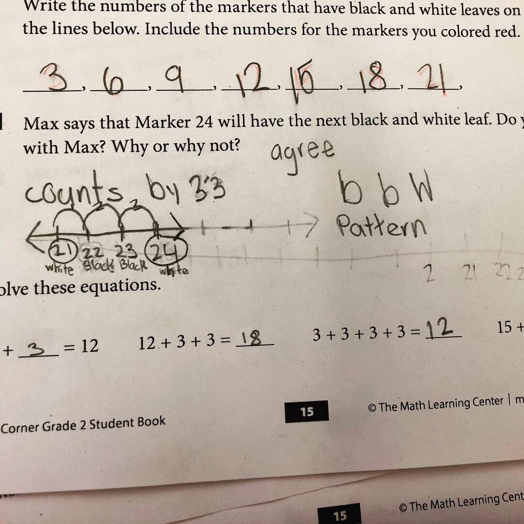 MissMags2nd's tweet image. Number Corner is great for noticing and observing patterns. It’s also a great opportunity for #mathexperts to explain their unique thinking 🤔. #lb65 #mathchat