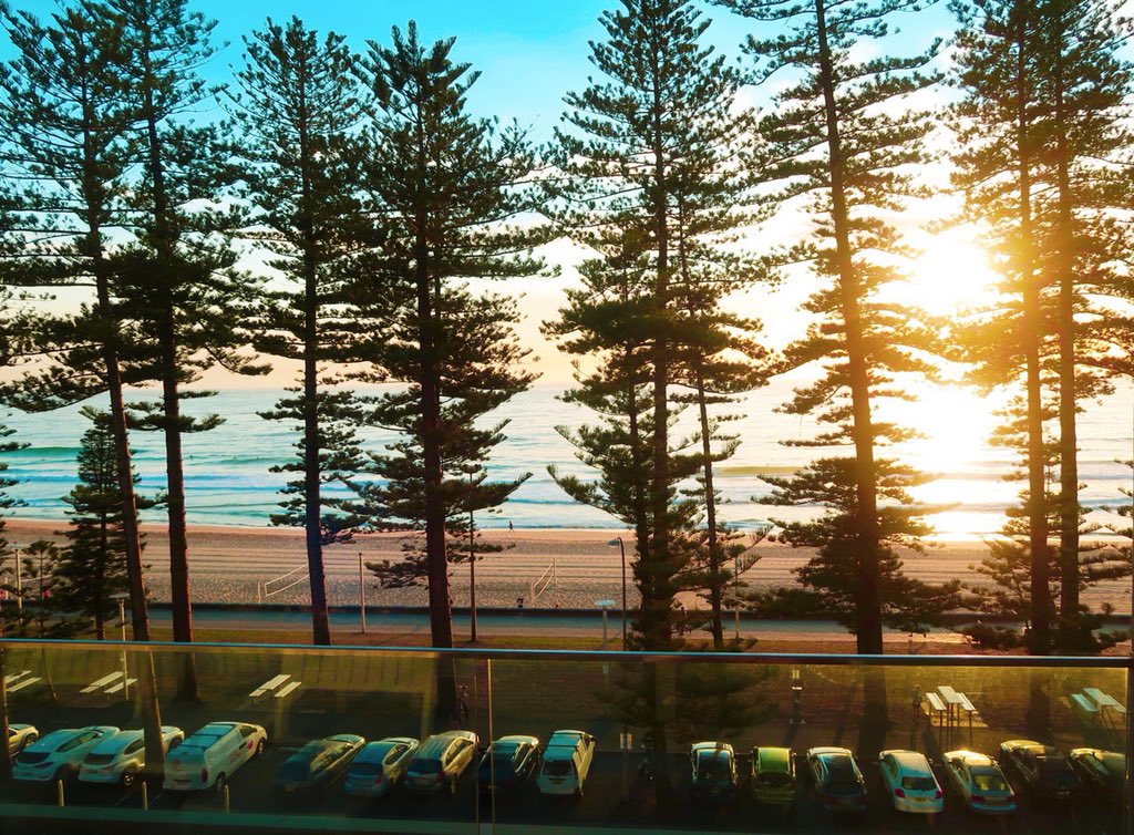 LifeDisneyWorld's tweet photo. Happy Thursday morning from Australia!🇦🇺 Love this view from our hotel of the beach, trees, &amp; the Tasman Sea. Have a great day everyone!💙 https://t.co/xEyUMZYFGN