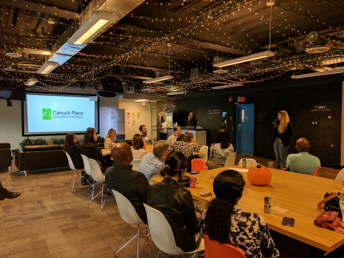 TechCollective1's tweet image. Thank you to @canucksplace for being a part of our #nonprofit roundtable and social last night at @unbounce last night. It was a great opportunity to learn about the successful partnerships they have had with #Vancouver tech companies, and how to maintain them over time.