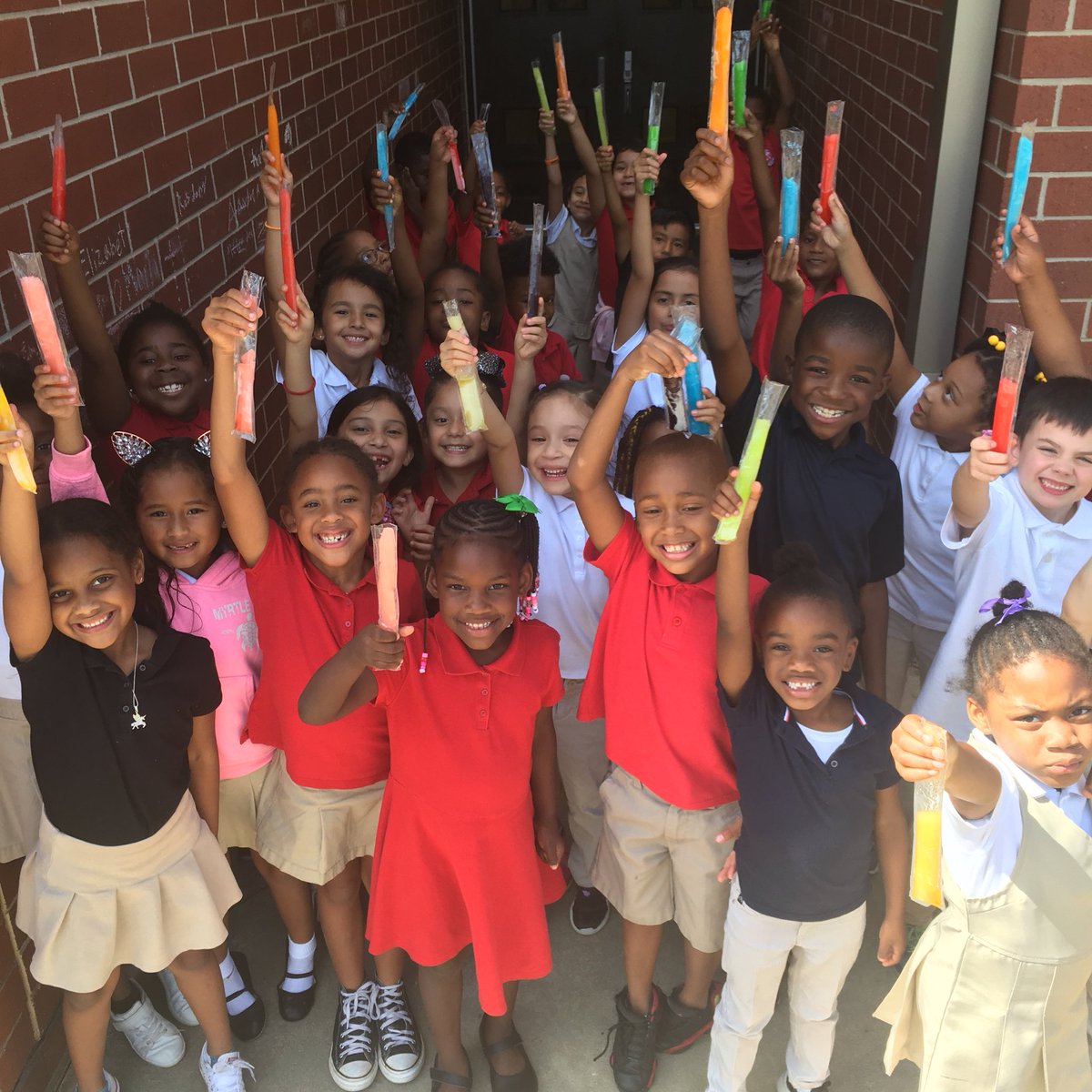 We are having our PBIS popsicle point party in 1st grade. Top 8 students were selected from each class to enjoy a treat for all their hard work to BE RESPONSIBLE, READY, RESPECTFUL! #classdojo winners <a href="/IsonSpringsPBIS/">Ison Springs PBIS</a> @PrincipalSWhite @Mr_MadiganISES