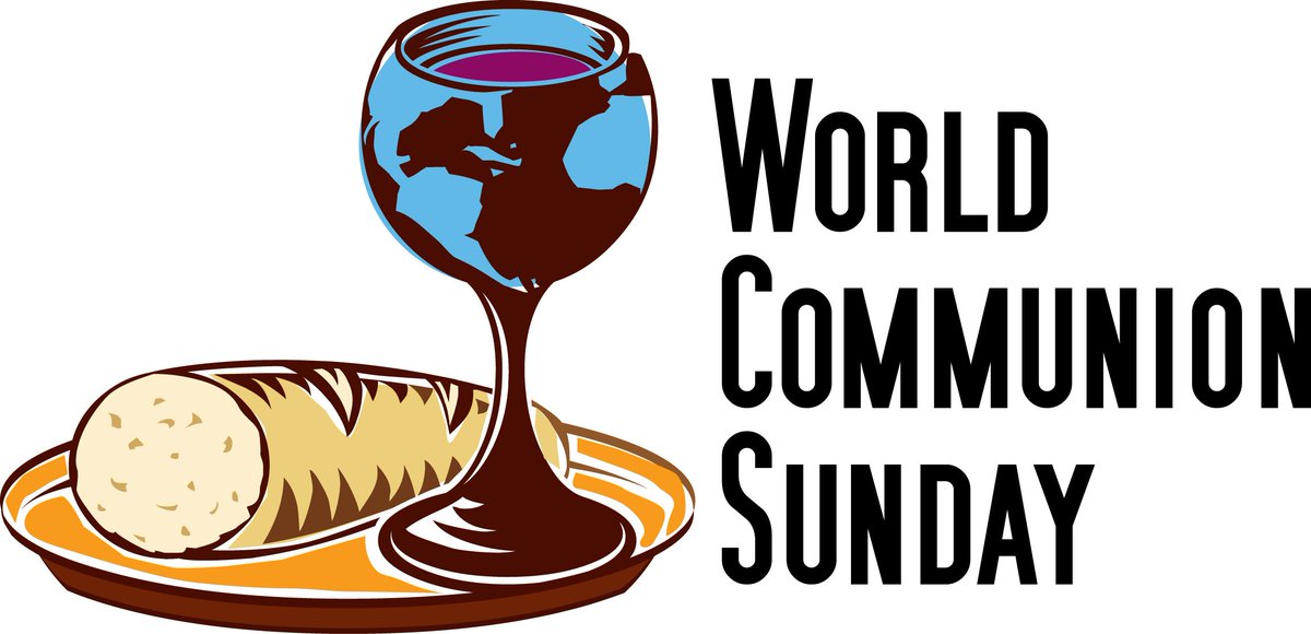 centenarymacon's tweet photo. World Communion Sunday
Sunday, October 7 at 11:00 AM 
Join us as we celebrate The Bread of Life and the Cup of Blessing with followers of the teachings of Jesus around the globe.
At Centenary there is “a place at the table" for all!
#worldcommunionsunday https://t.co/836eHNgfEb