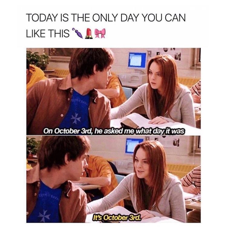 It’s October 3rd and Wednesday! Are you and your besties wearing pink today? Let us know by replying to this tweet! 💕💖💗 #OnWednesdaysWeWearPink