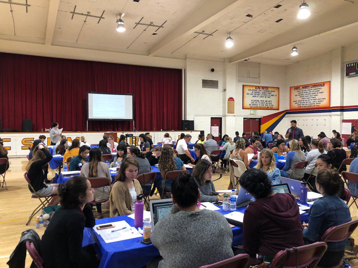 onwardleaders's tweet photo. Onward Leaders take on TIP! A full day of objective writing, parent conference prep, and catechetical formation. @CatholicEdLA @melindanassar @HmurphGarcia @MrDCGreen @JEsparza4 @jessicaareddick @MsDeLSTEM #ADLAfirstyearteachersrock #catholiceducation #teacherleaders #TIP https://t.co/2D9p65pp3Y