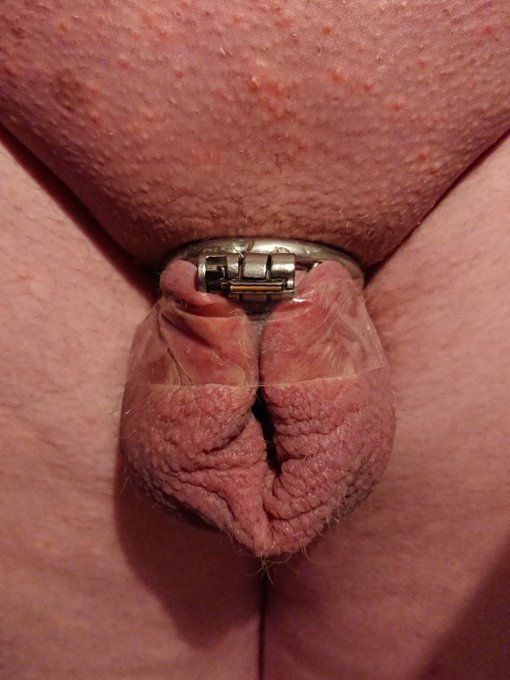 Encouraging the growth direction of my balls over my pin dick. What do you think? #sissy #clit #chastity<a href="/tag/sissy"class="tags"><span>#sissy</span></a><a href="/tag/chastity"class="tags"><span>#chastity</span></a><a href="/tag/clit"class="tags"><span>#clit</span></a>