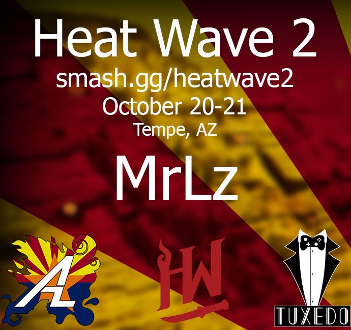 AZRivals's tweet photo. Ranked #3 in the world and the Maypul supreme, @MrLzSSBM, brings his talents to #HeatWave2! In just a few weeks AZ and @TuxedoEsports bring you the biggest solo RoA event ever! Catch MrLz's run in person and be a part of history here: https://t.co/NGIo2sVNrs! https://t.co/sfBLA6VOg7