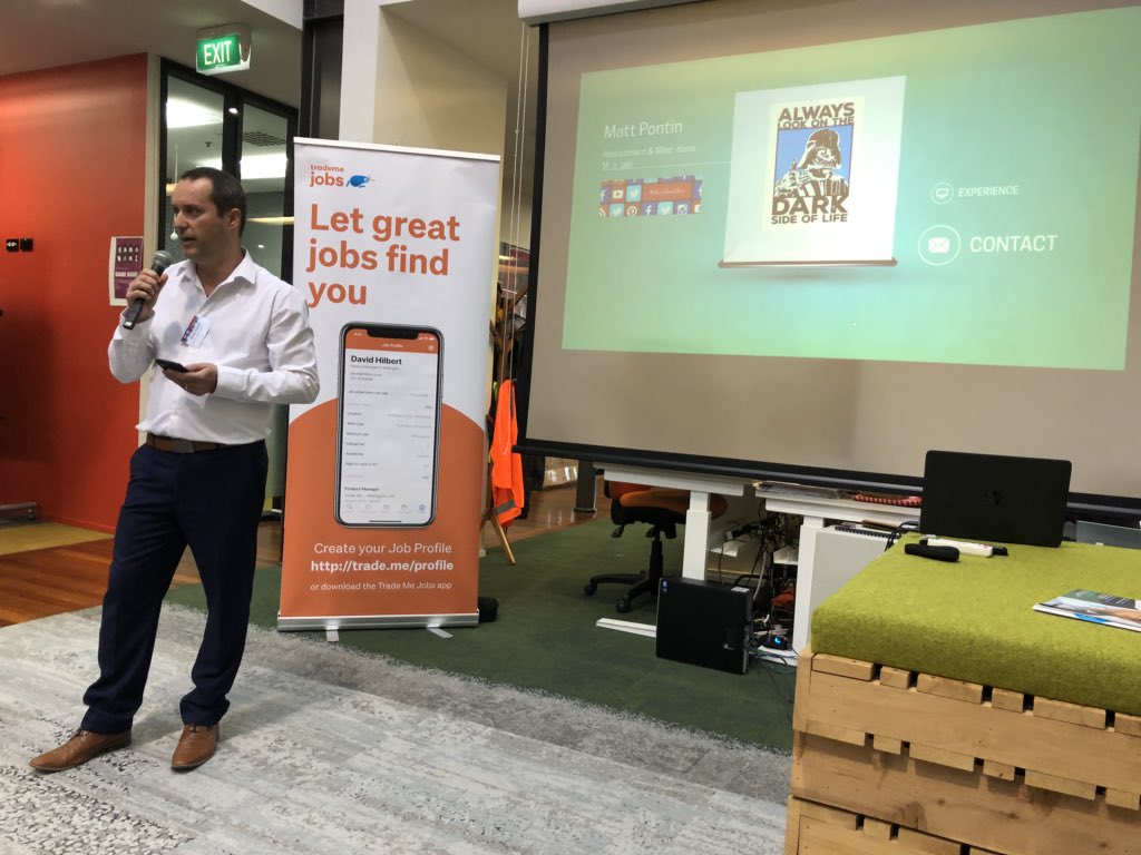 AucklandRec's tweet image. Matt kicking us off - ‘I am old’ #aucklandrec @matt_pontin