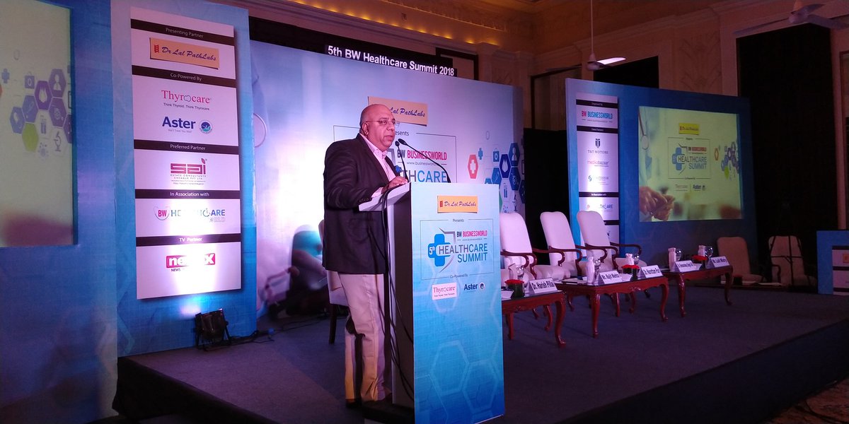 pritamr's tweet image. Dr. @anuragbatrayo delivering the welcome address at the 5th BW Healthcare Summit #HCSummit