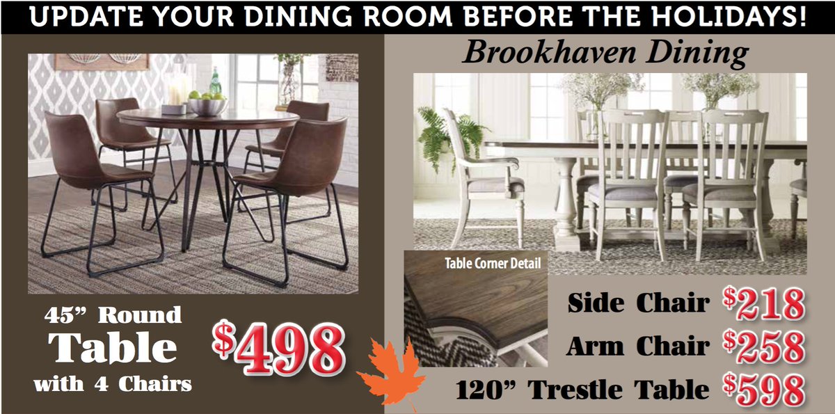 VanderStoepFurn's tweet photo. Getting your home ready for the Holiday's by upgrading your dining room! #diningroom #furniture #sale https://t.co/I9XtldJt3I