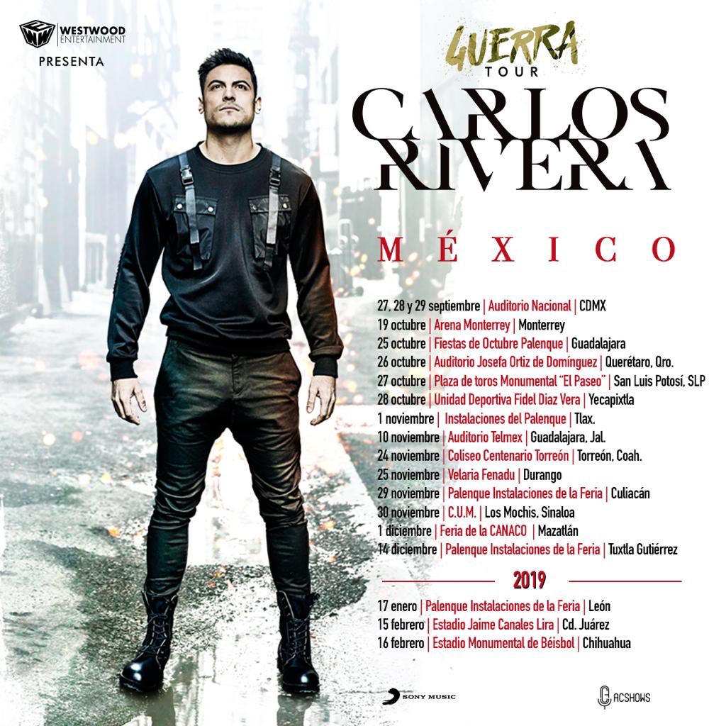 Ya arrancó nuestra #GuerraTour y estás son las primeras ciudades confirmadas para México. Pronto más. ¿A cuál de nuestras batallas te unirás?