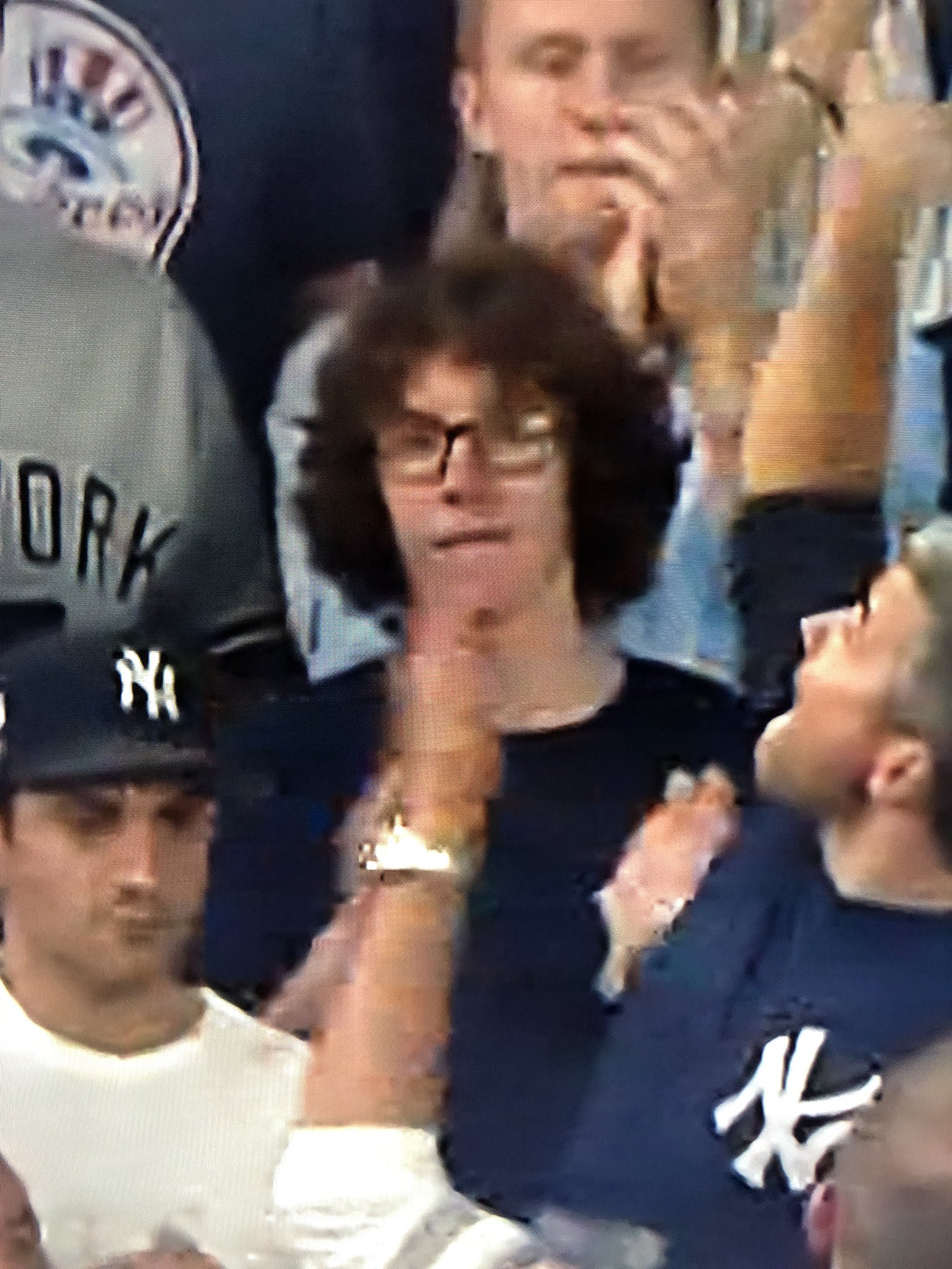 KFC on X: Where's Waldo?, asshole Yankees fan edition. This batch right  here didnt have the *typical* Yankee fans, but boy do I hate them anyway   / X