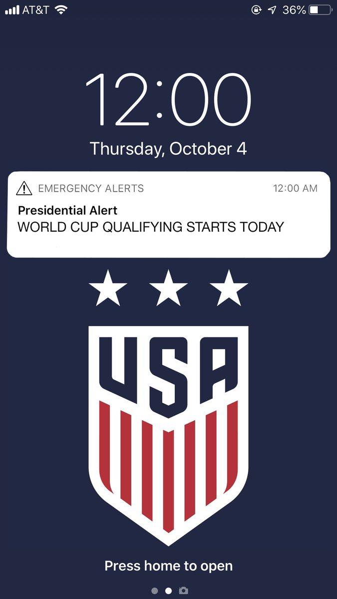 USWNT's tweet photo. ⚠️ This is NOT a test ⚠️ https://t.co/e0gV7tWQW5