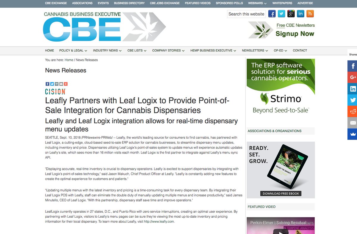 leaflogix's tweet photo. Leafly Partnership In Cannabis Business Executive https://t.co/w05XAXt16e https://t.co/YkA71j29nq