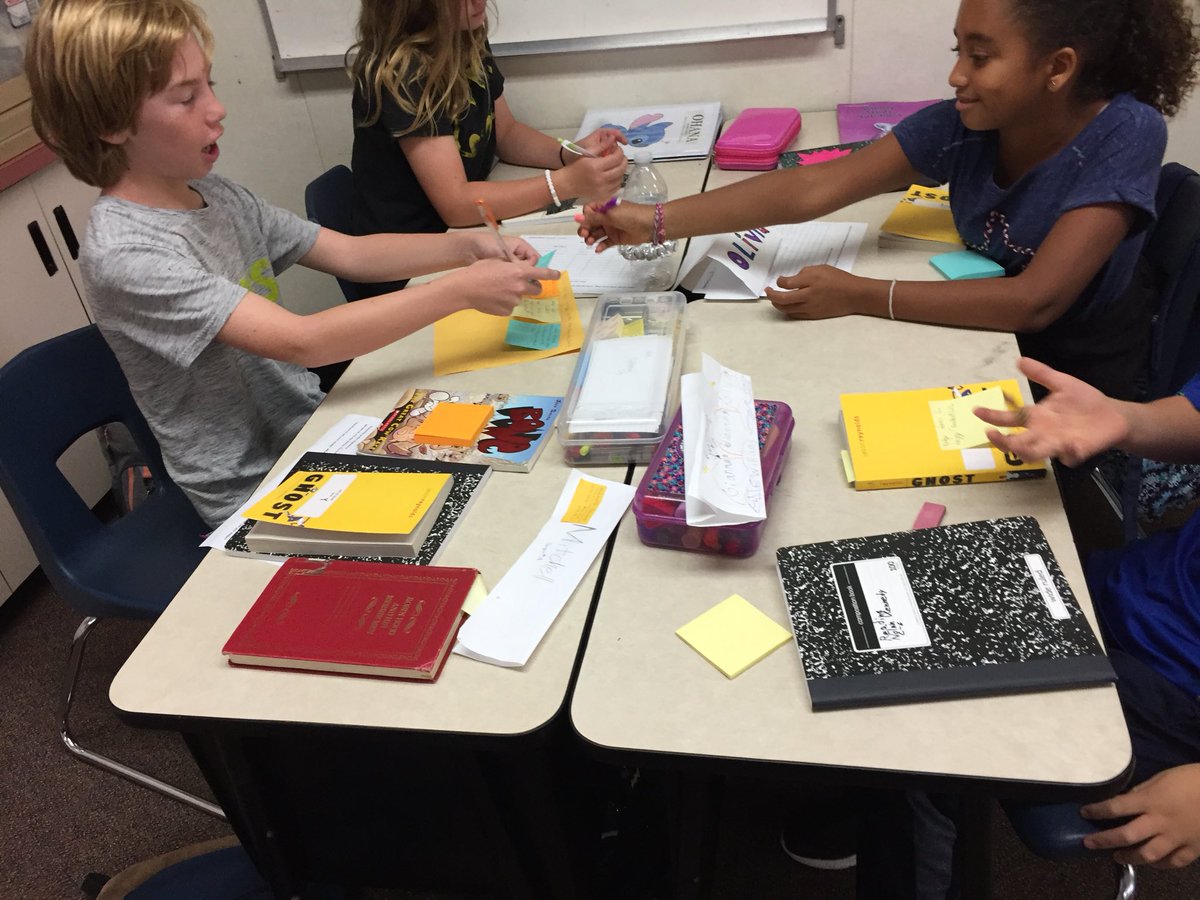 Dissecting themes during Book Club.