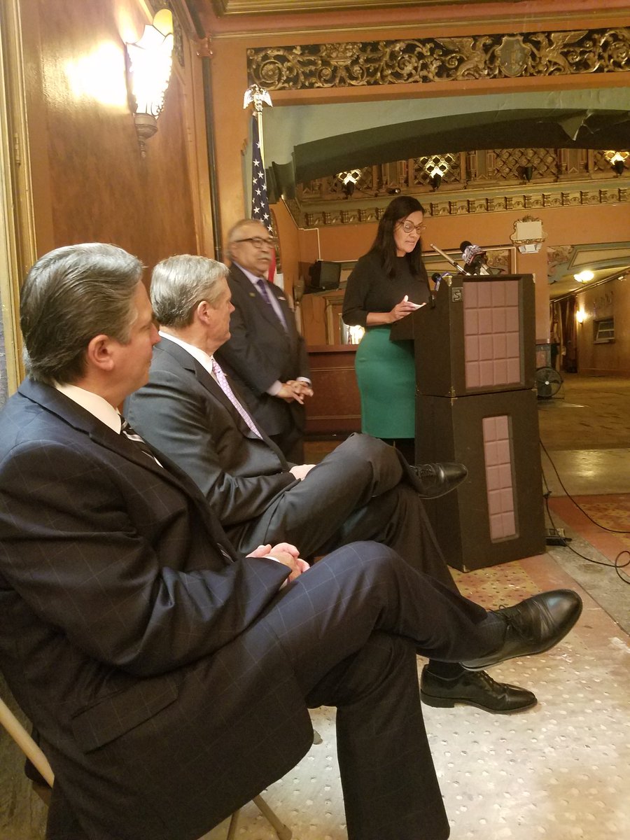 JayAshMACP's tweet photo. "We're all in in downtown Springfield" I said of the @MassGovernor $2.5m Paramount Theatre award today, which follows our grants for Pynchon Park, Chestnut Towers, Union Station, Stearns Sq, &amp; @VVMentors &amp; @TheTechFoundry. Thx legislators present &amp; not, &amp; Mayor &amp; @RepRichardNeal! https://t.co/3wioVCNhYV